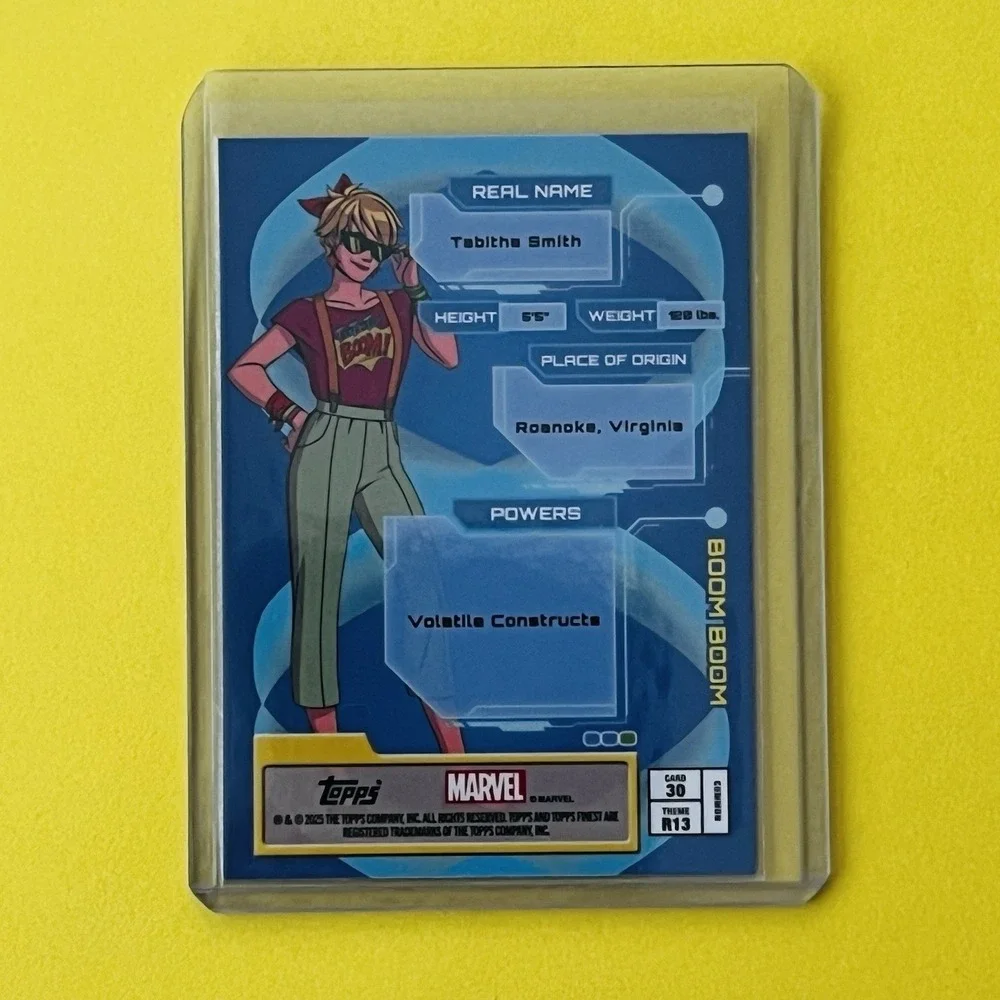 2025 Topps Finest Marvel Boom Boom Tabitha Smith RISE Insert #30 card common‎
